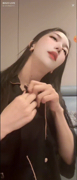 비고라이브 _술취해서 춥다면서 단추 풀기